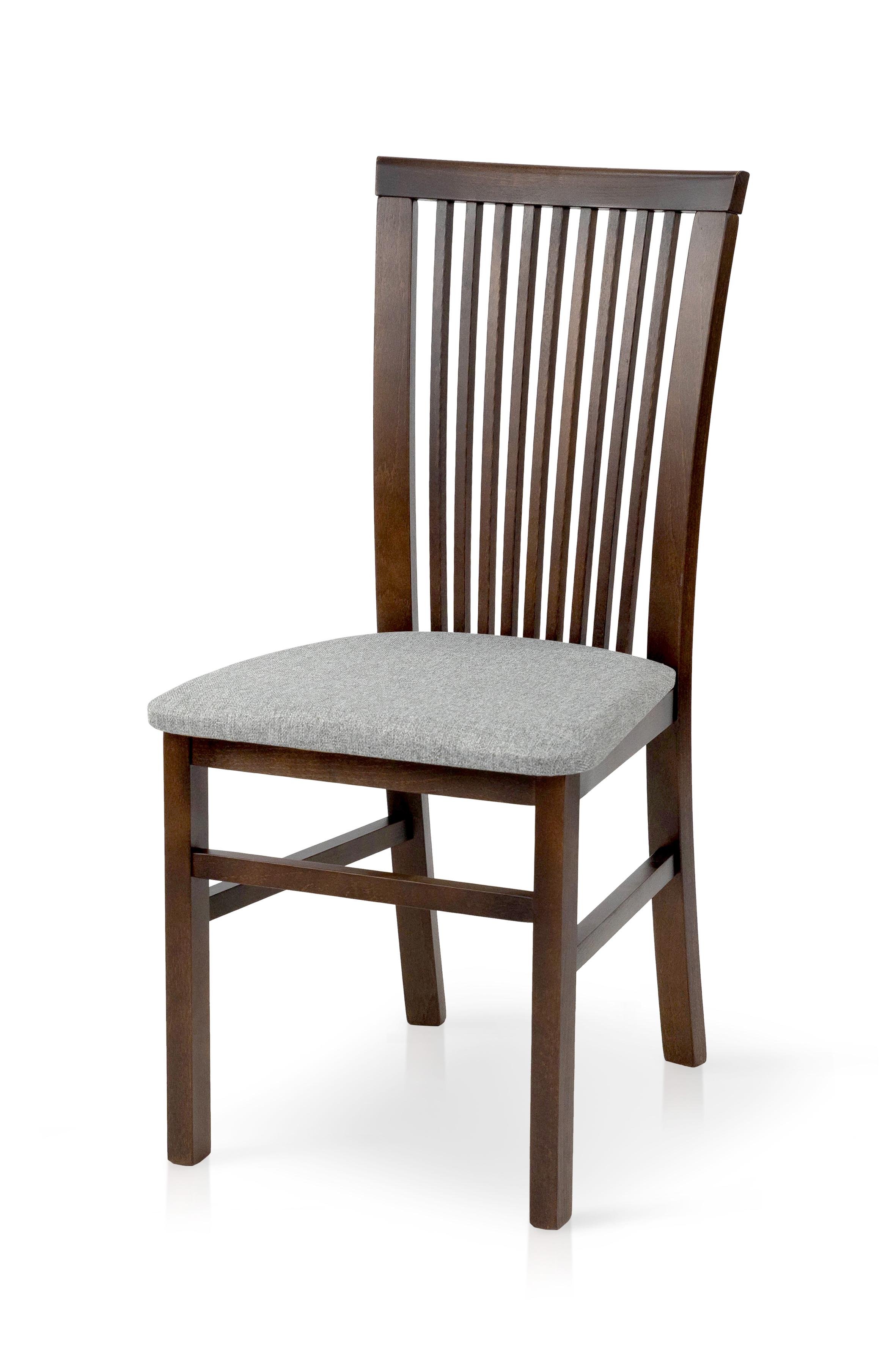 Стул Мікс Меблі Анжело деревянный Орех/светло-серый (А0051359)