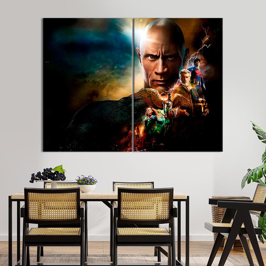 Настінний декор Чорний Адам кіновсесвіт DC 111x81 см (A33-2)