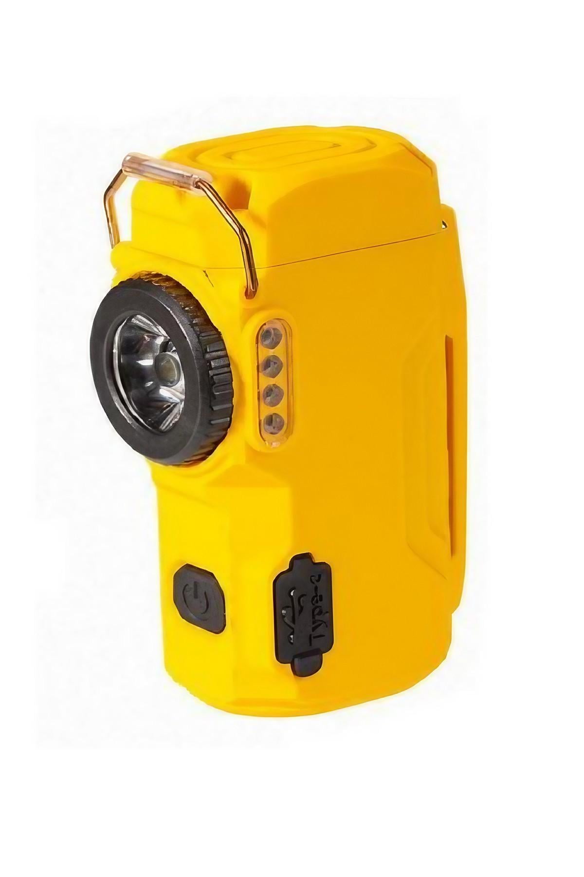 Фонарь ручной MULTIFUNCTIONAL D50-COB с зажигалкой Li-Ion Type-C Box Желтый (00000010581) Фонарь ручной MULTIFUNCTIONAL D50-COB с зажигалкой Li-Ion Type-C Box Желтый (00000010581)
