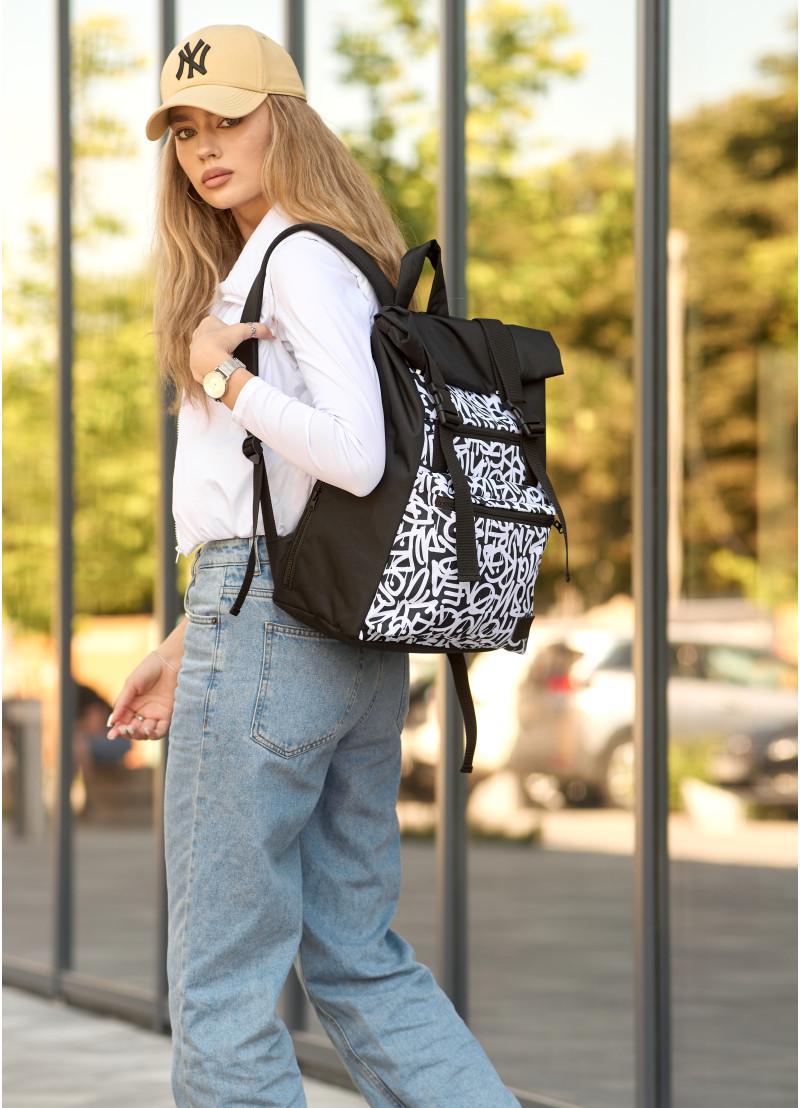 Рюкзак женский Sambag RollTop Graphity 41x30x16 см (24238715) - фото 9