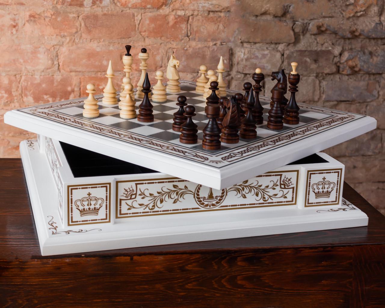 Нарди дерев’яні Carloteka 3в1 Білий