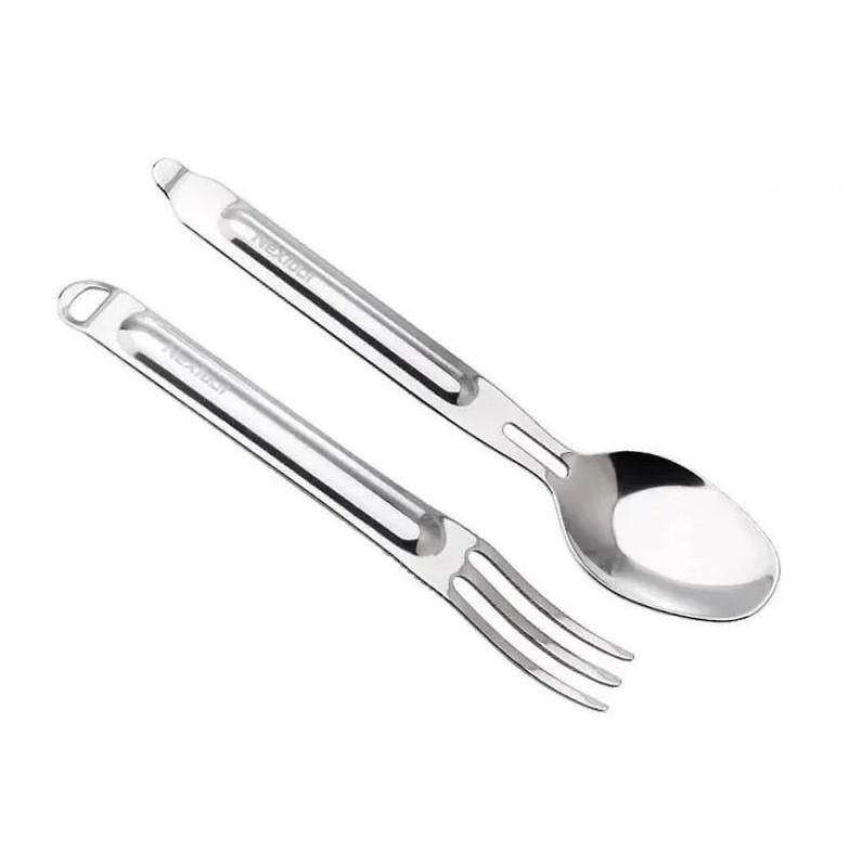 Набор ложка-вилка NexTool Outdoor Stainless Steel Fork Gray (101048)