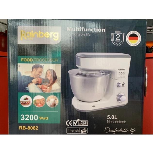 Кухонний комбайн планетарний Rainberg RB-8082 3200 Вт універсальний 5 л Білий - фото 5 Кухонний комбайн планетарний Rainberg RB-8082 3200 Вт універсальний 5 л Білий - фото 5