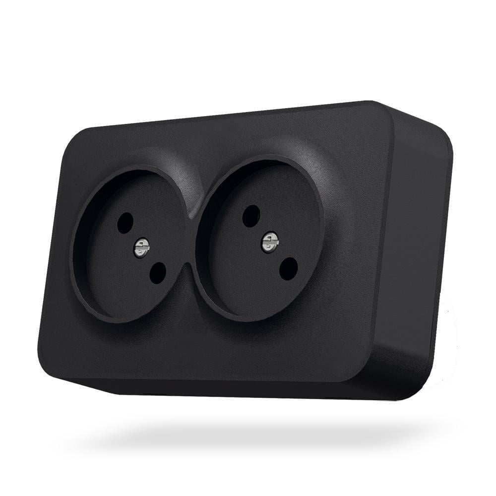 Розетка Vіdех Bіnеrа подвійна Чорний (22551118) Розетка Vіdех Bіnеrа подвійна Чорний (22551118)
