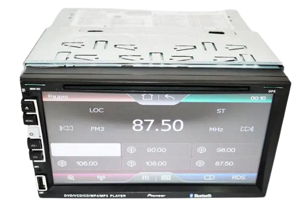 Автомагнитола 2DIN PI 803 GPS 7" + цветная камера и TVантенна (17537)