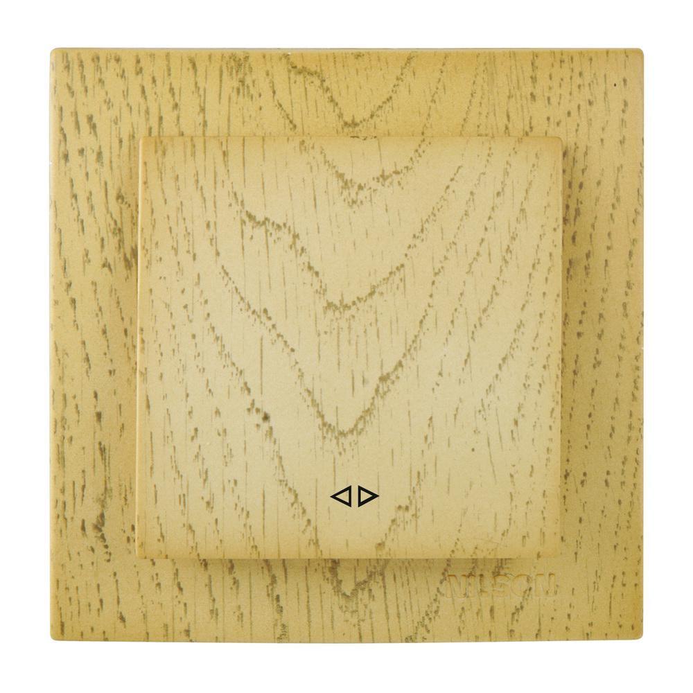 Выключатель одноклавишный промежуточный Nilson Touran Клен (00000023651)