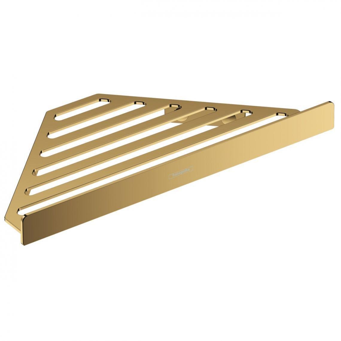 Полка для ванной комнаты угловая Hansgrohe AddStoris Золотой (41741990)