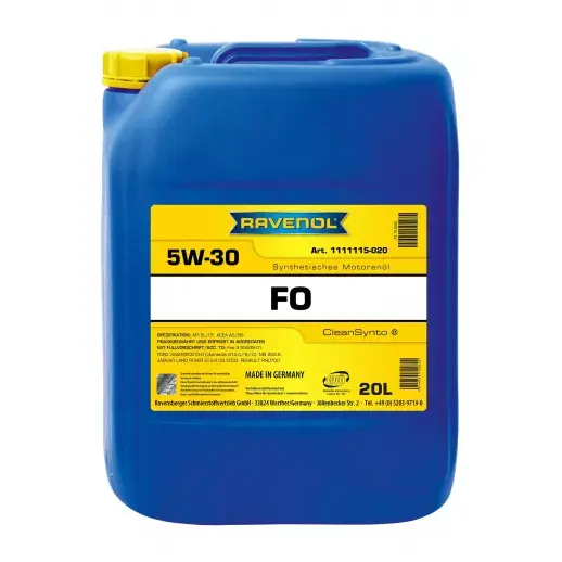Моторное масло RAVENOL FO 5W-30 20 л (1111115020)