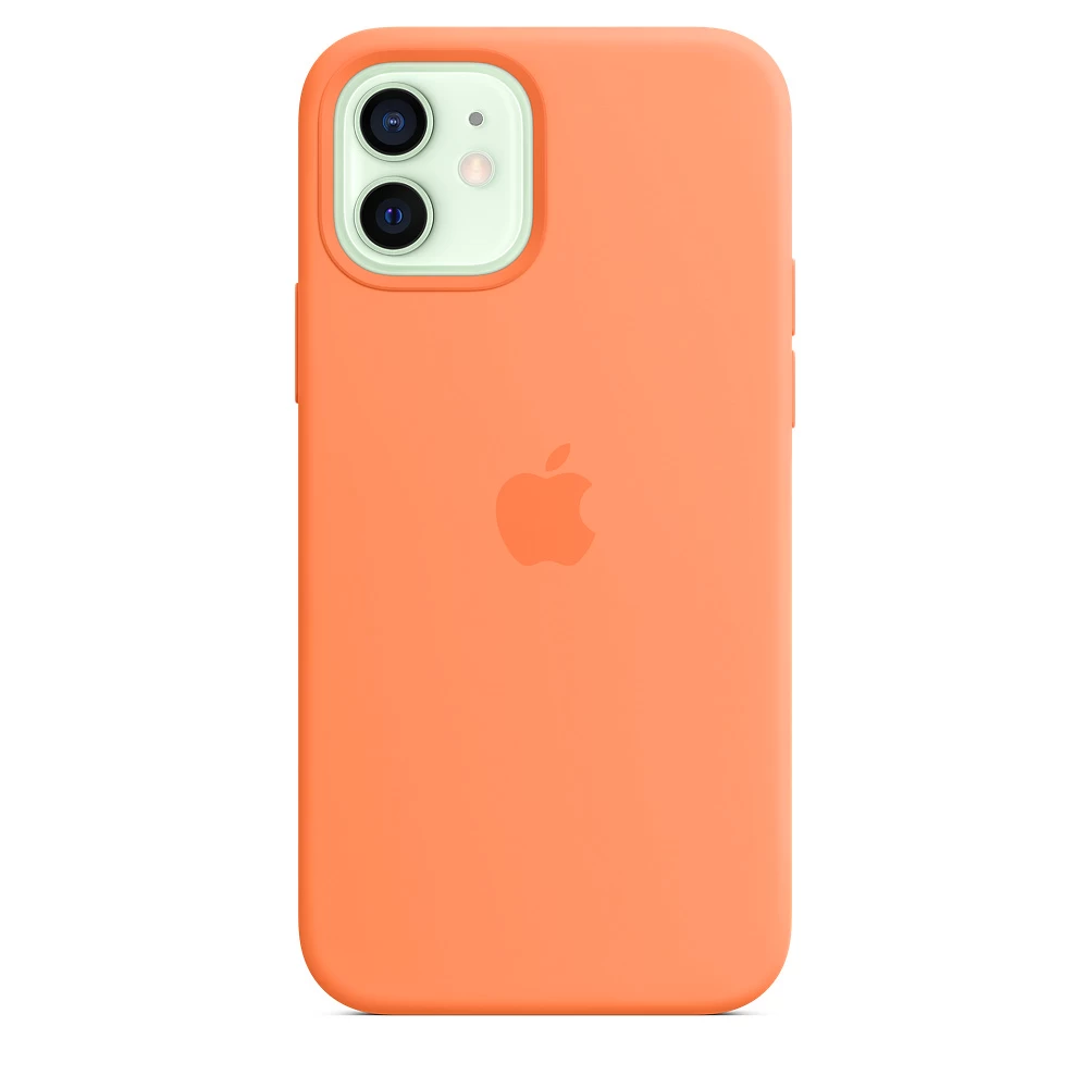 Силіконовий Чохол Накладка Silicone Case для iPhone 12/12 Pro Papaya