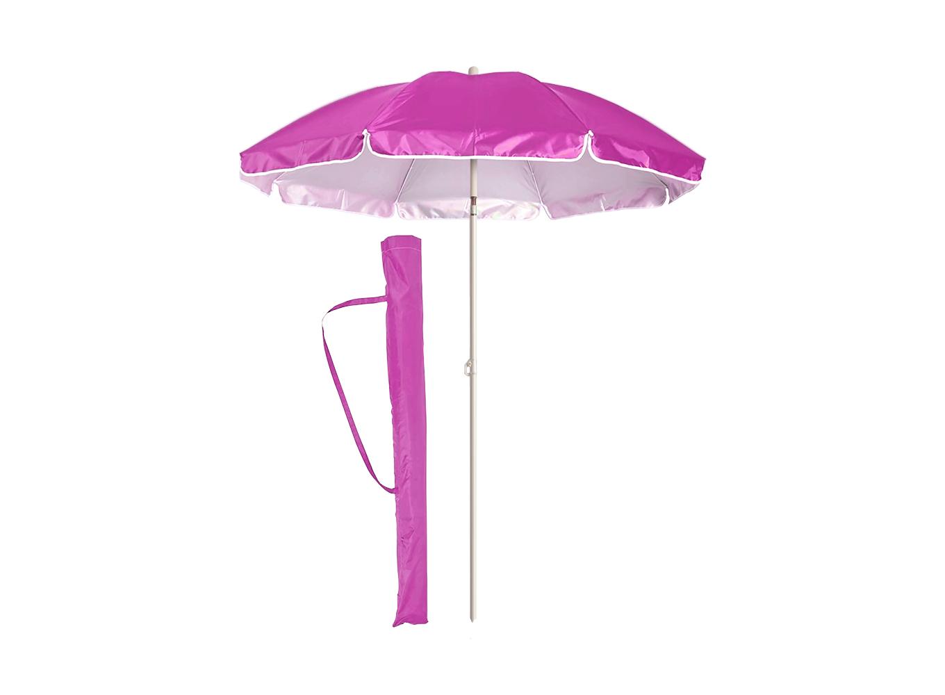 Пляжна парасолька з нахилом Umbrella Anti-UV 2 м Рожевий