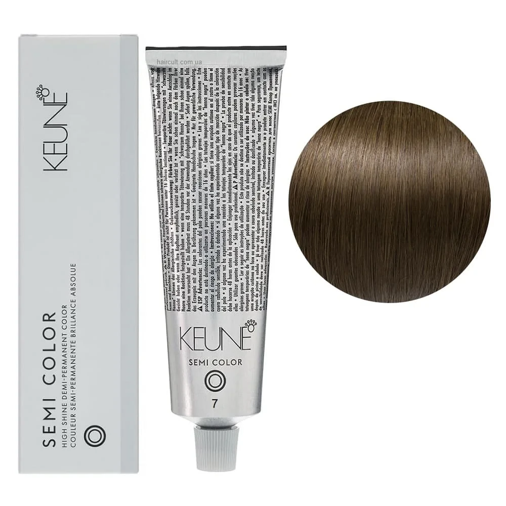 Краска тонирующая безаммиачная для волос Keune Semi Color 7 Medium Blonde 60 мл