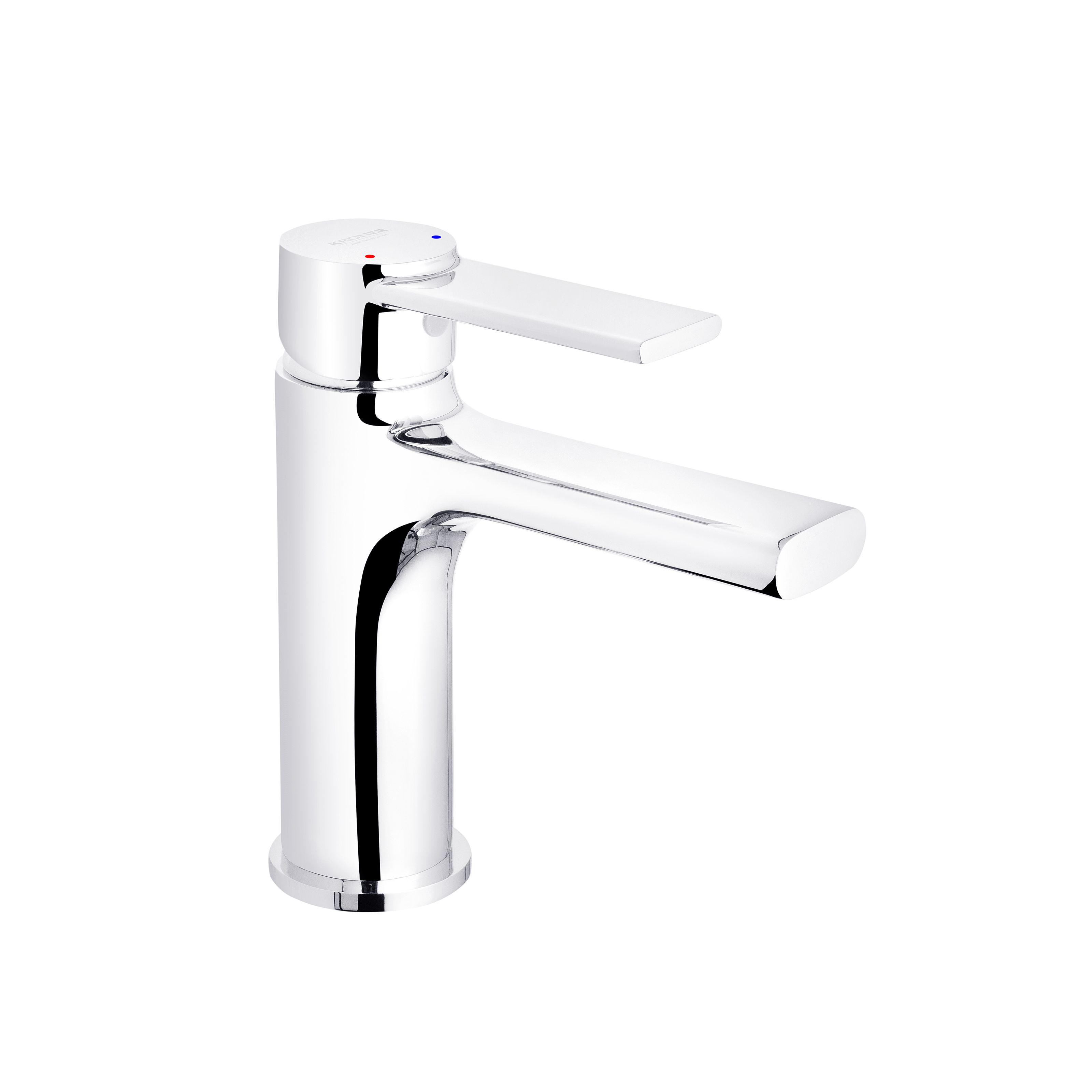 Смеситель для умывальника Kroner Basis-C010 CV024300 однорычажный Хром (136633)