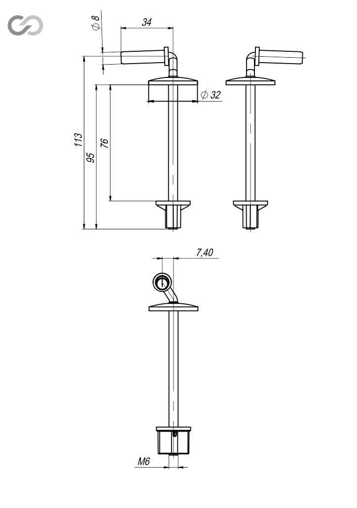 Крепление металлическое SoloPlast для сидения унитаза (СУ-6М.10.ЗУ) - фото 2 Крепление металлическое SoloPlast для сидения унитаза (СУ-6М.10.ЗУ) - фото 2
