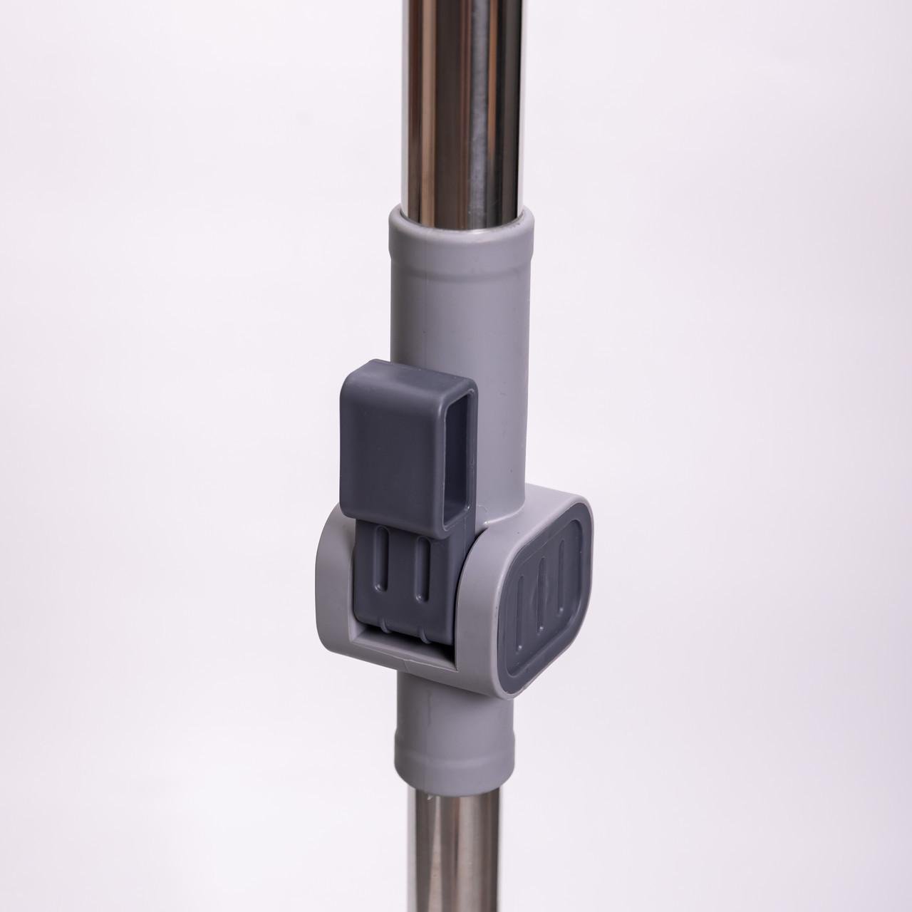 Набор для уборки с круглой телескопической шваброй из микрофибры и ведром с отжимом для пола (HP-35015-22) - фото 4 Набор для уборки с круглой телескопической шваброй из микрофибры и ведром с отжимом для пола (HP-35015-22) - фото 4