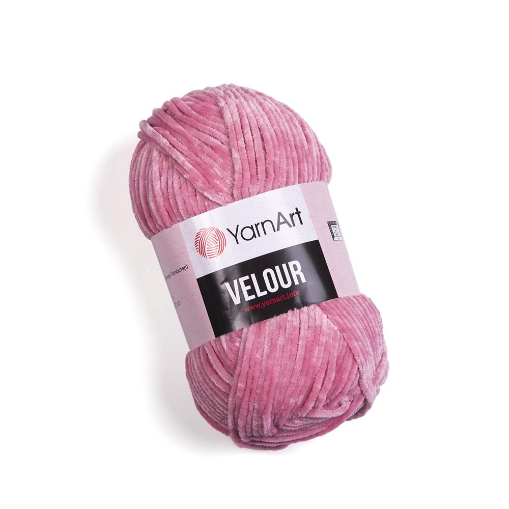 Пряжа велюровая YarnArt Velour 862 сухая роза (2422)