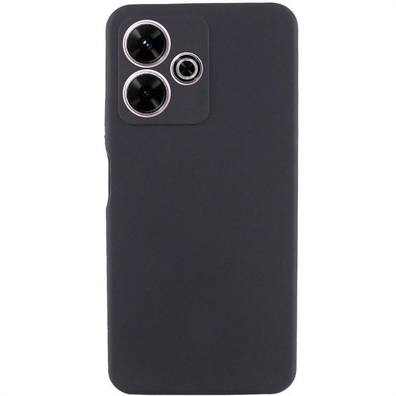 Противоударный чехол Silicone Cover Lakshmi Full Camera (AAA) для Xiaomi Redmi 13 4G / Poco M6 4G черный