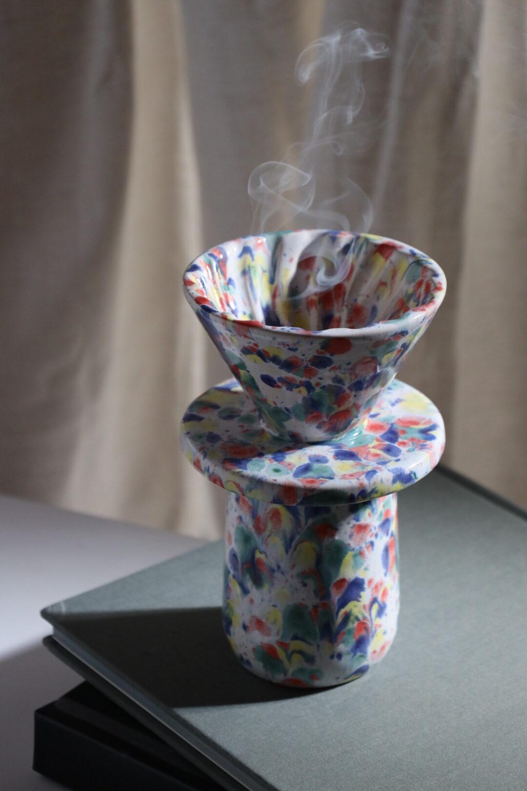 Набор ручной работы кофейный Арлекин пуровер/воронка V60/чашка (POV-002) - фото 15 Набор ручной работы кофейный Арлекин пуровер/воронка V60/чашка (POV-002) - фото 15