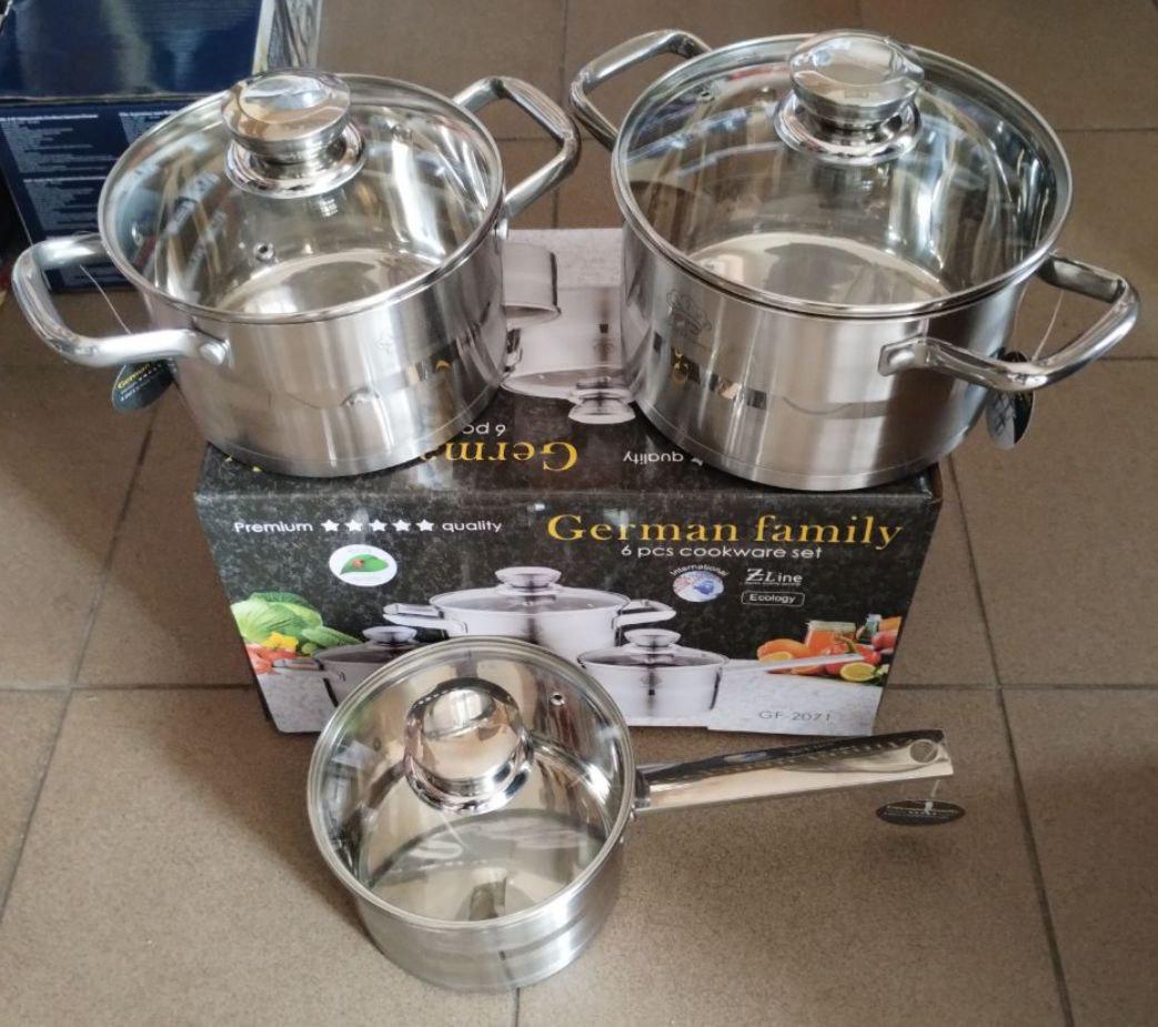 Набір каструль з кришками German Family GF-2071 нержавіюча сталь 6 пр. (GF-2071) - фото 9 Набір каструль з кришками German Family GF-2071 нержавіюча сталь 6 пр. (GF-2071) - фото 9