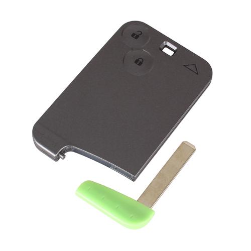 Заготовка-корпус для ключа запалювання автомобіля під чіп 2 кнопки для Renault Laguna Black (510041) - фото 2 Заготовка-корпус для ключа запалювання автомобіля під чіп 2 кнопки для Renault Laguna Black (510041) - фото 2