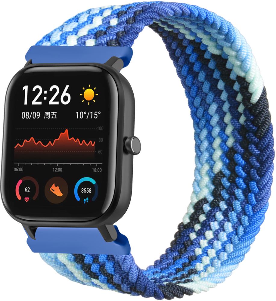 Ремінець Solo Loop Multi для Amazfit GTS (145 мм) Blue White (26293-62)