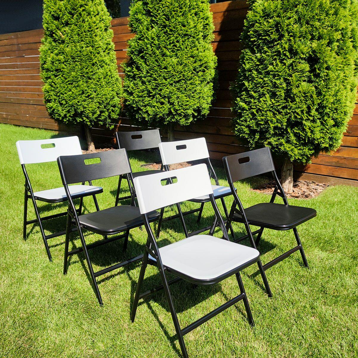 Стіл і 4 стільця складані Білий (SW-00001540) - фото 7