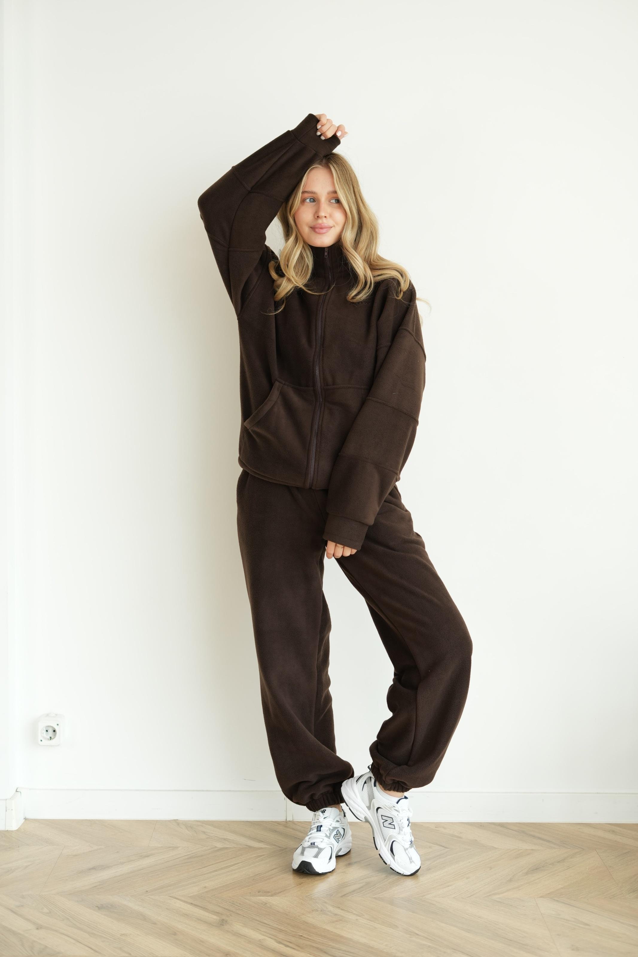 Костюм флисовый CASUAL 3XL Шоколадный (10303XXXL) - фото 2