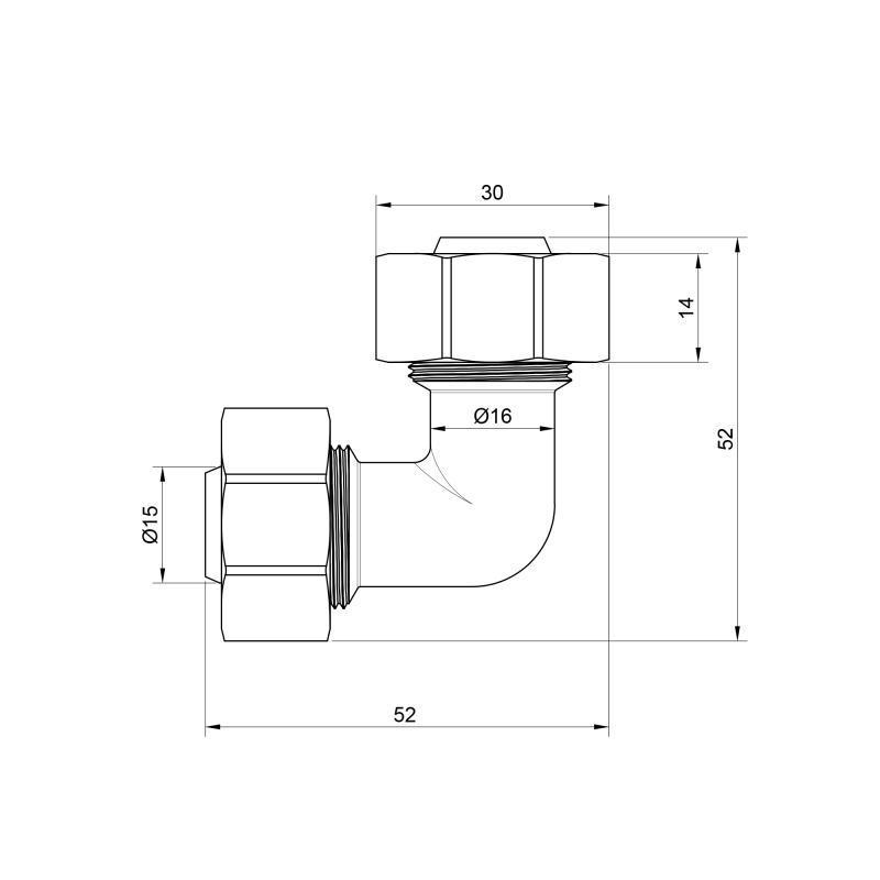 Уголок обжимной SD Plus SD155W2020 20х20 мм (FRRS00002722) - фото 2