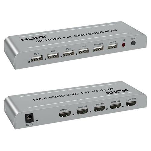 Свіч KVM на 4 порти HDMI/USB та пульт ДК (fcdaebb7) - фото 2