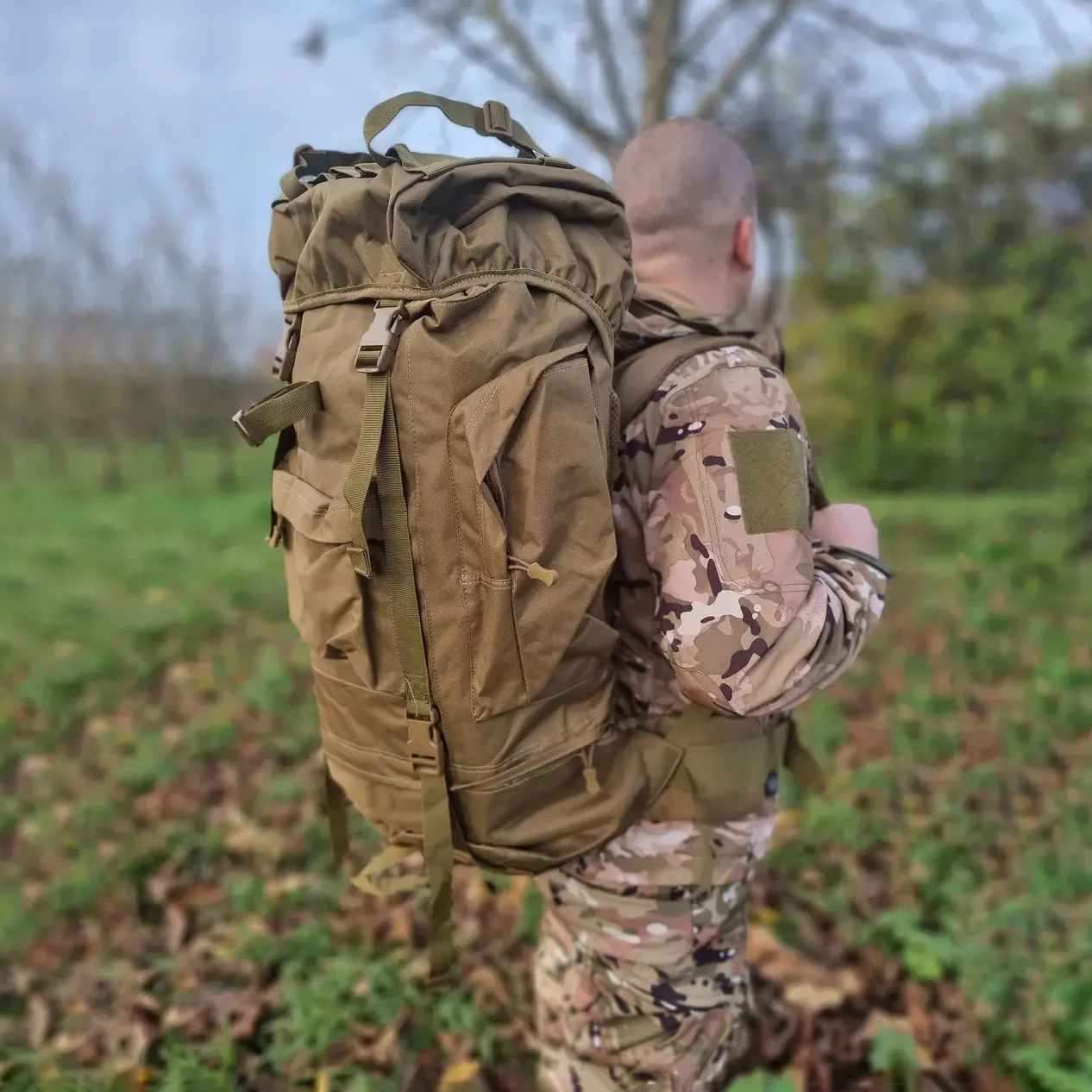 Рюкзак полевой с рамой 75L Coyote (14033705) - фото 7 Рюкзак полевой с рамой 75L Coyote (14033705) - фото 7
