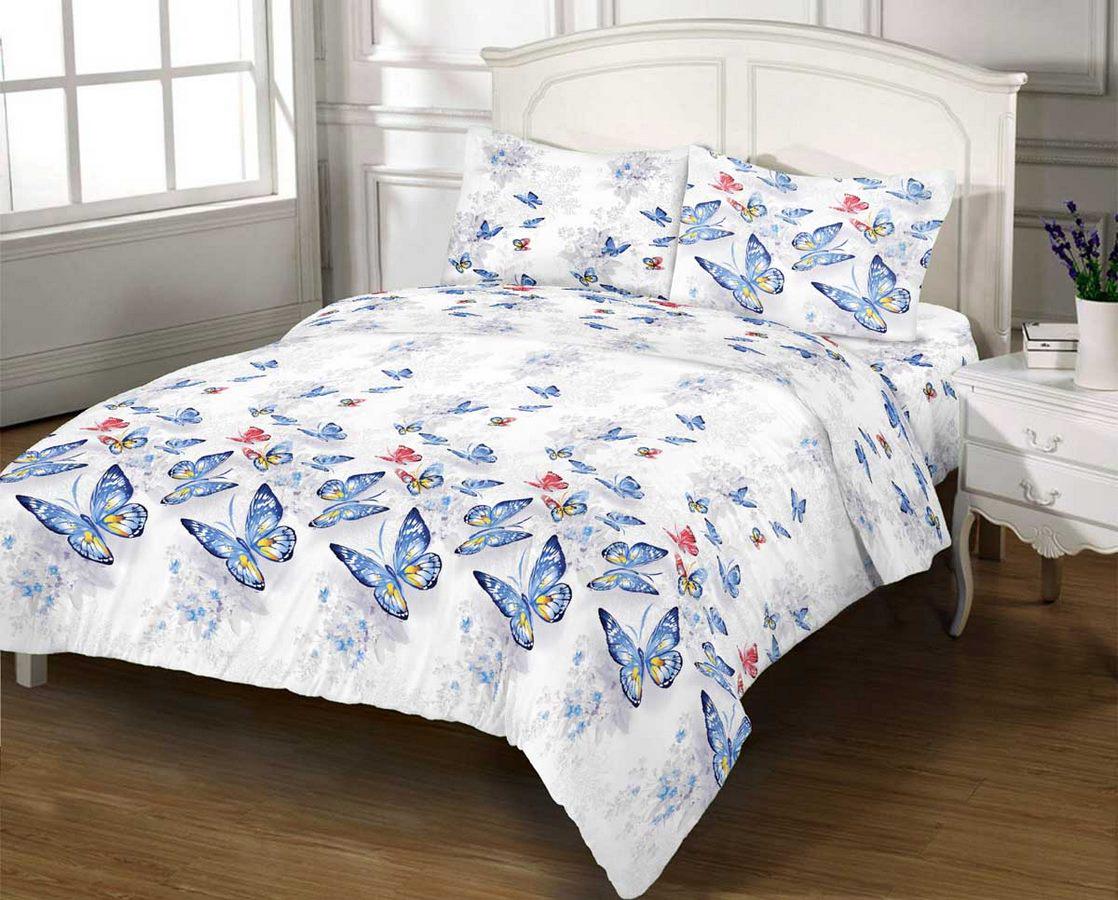 Комплект постельного белья Zastelli 20807 бязь двуспальное 175х210 Белый