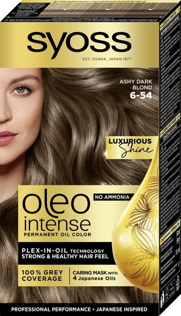Краска для волос Syoss Oleo Intense без аммиака 115 мл 6-54 Холодный темно-русый