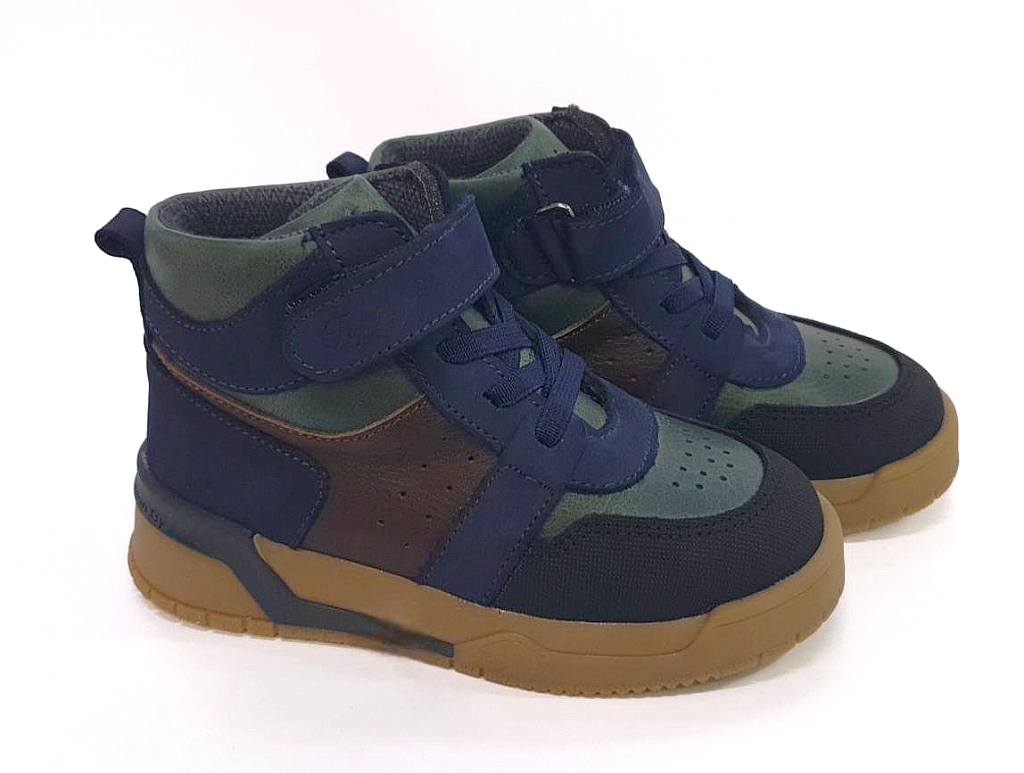 Черевики осінні Topitop для хлопчиків 3115-1 нубук р. 28 Синьо-коричневий