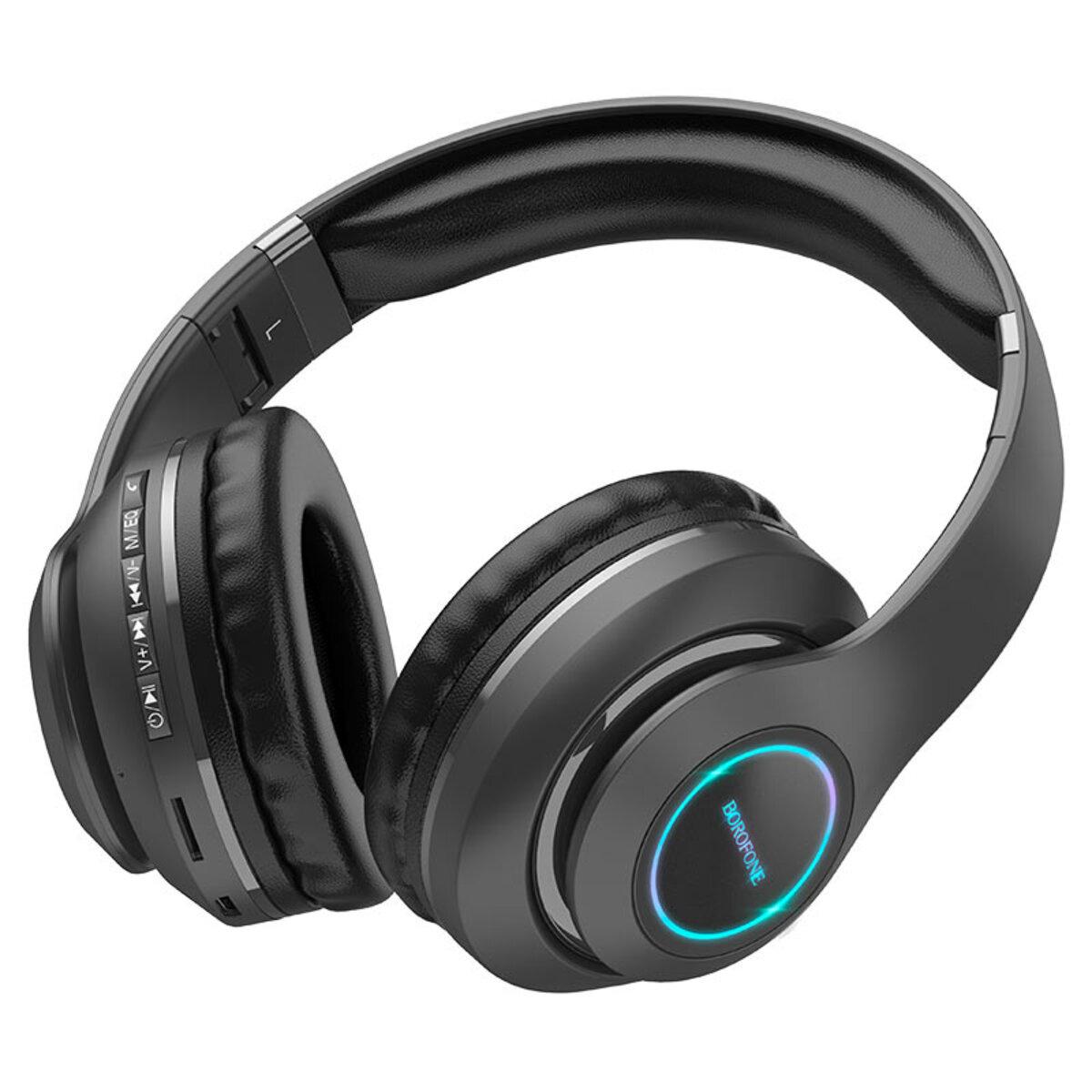 Навушники бездротові Borofone BO17 Wireless Headphones 400 mAh Black (BO17B)