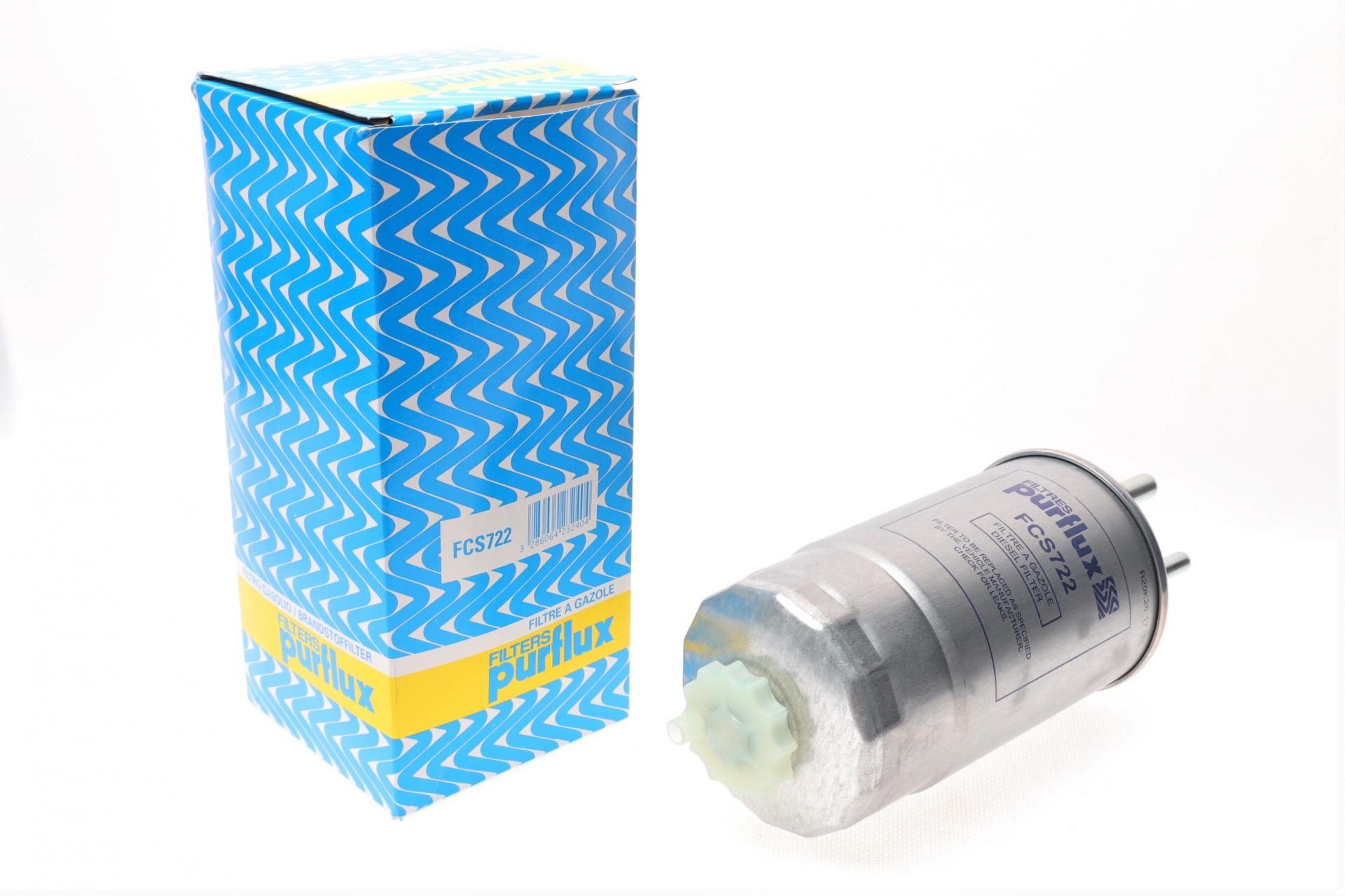 Фильтр топливный PURFLUX для Citroen Nemo 1,3HDi 10-/Fiat Doblo 1,3-2,0D Multijet 05- (FCS722)