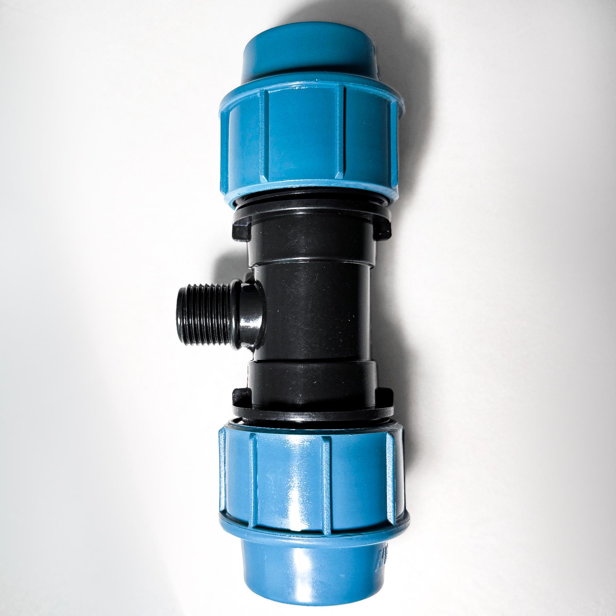 Тройник зажимной SANTAN с наружной резьбой 32х1/2"х32 (116323) - фото 5 Тройник зажимной SANTAN с наружной резьбой 32х1/2"х32 (116323) - фото 5