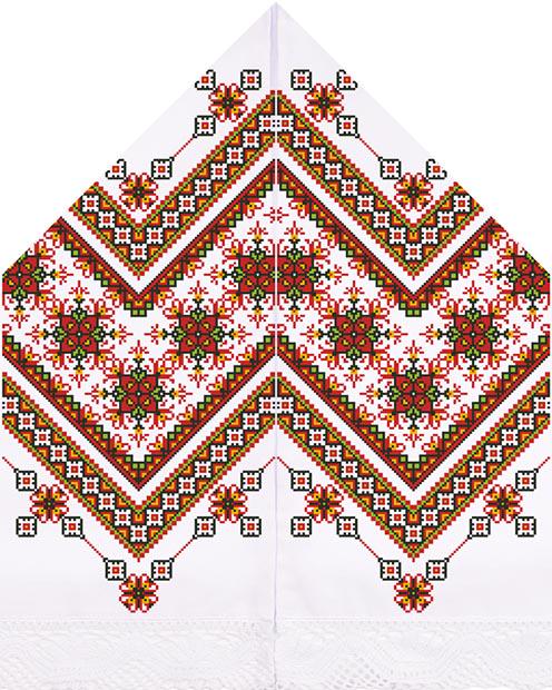 Схема Рушник для свадебных икон для вышивки бисером и нитями на атласной ткани (ТР129ан3099)