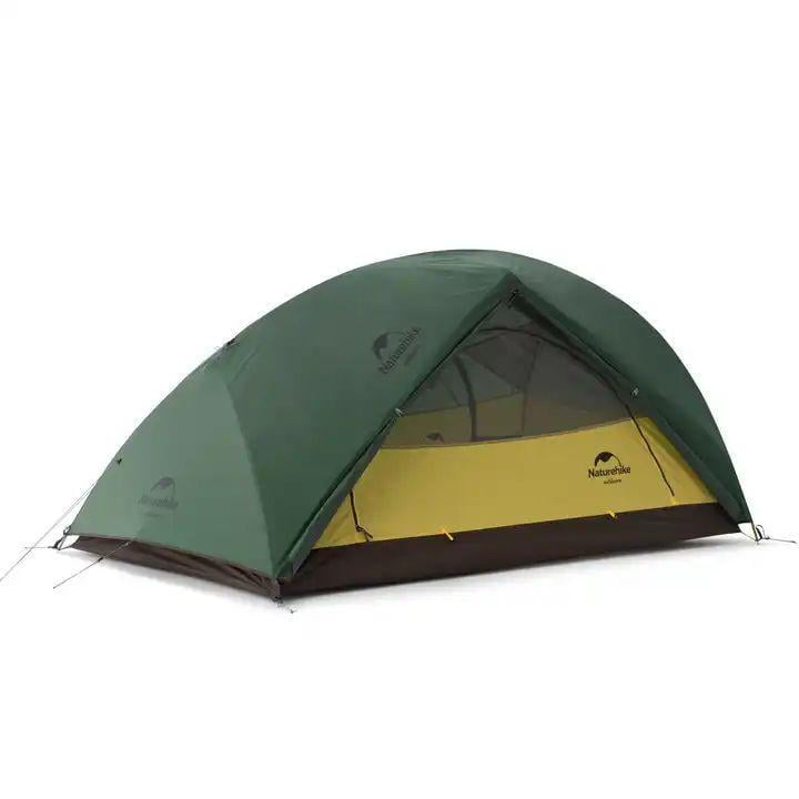 Намет надлегкий двомісний з футпринтом Naturehike Star-River 2 Updated NH17T012-T 210T Темно-зелений