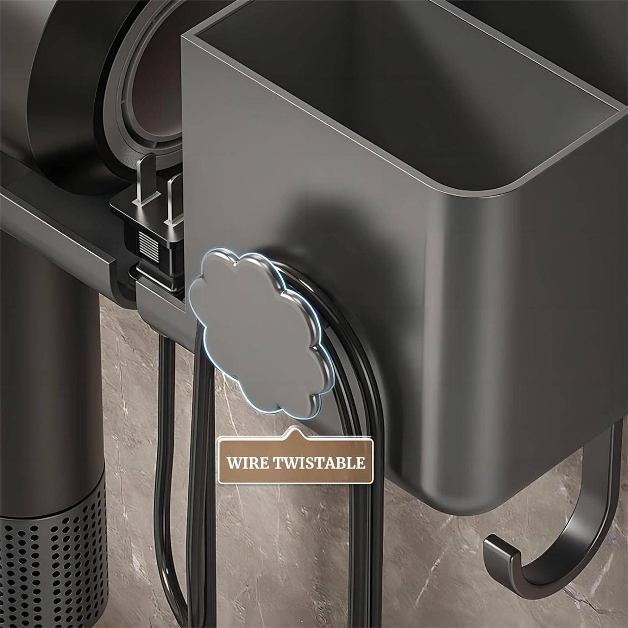 Держатель для фена Storage Shelf настенный с органайзером (AND-74-20-50) - фото 5 Держатель для фена Storage Shelf настенный с органайзером (AND-74-20-50) - фото 5