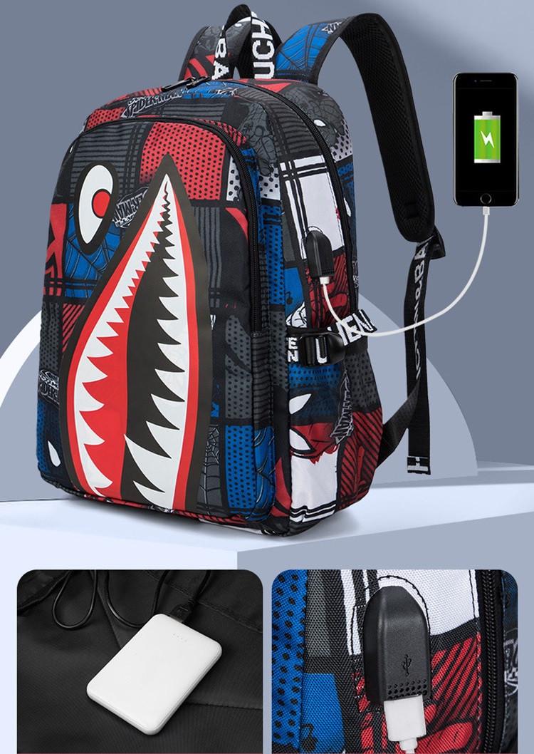 Шкільний рюкзак Shark з USB-портом для 5-11 класу (1698535724) - фото 6 Шкільний рюкзак Shark з USB-портом для 5-11 класу (1698535724) - фото 6
