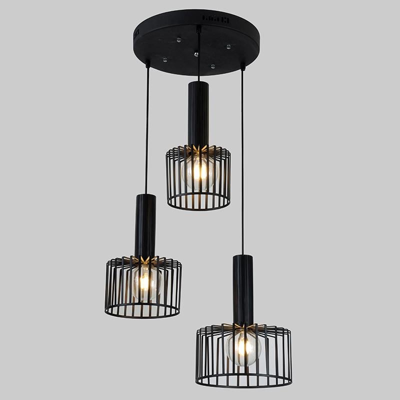 Люстра подвесная Light House ES-15579/3 Черный (9340)