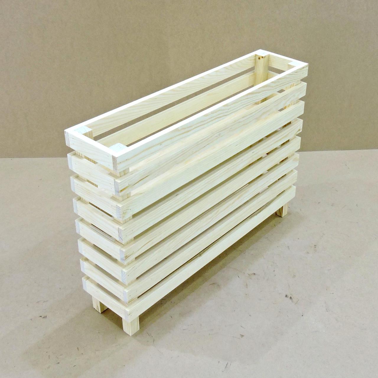 Кашпо на стійці з дерева Лахольм 75х22х55 см Бланже (КШС-7522551201) - фото 4 Кашпо на стійці з дерева Лахольм 75х22х55 см Бланже (КШС-7522551201) - фото 4