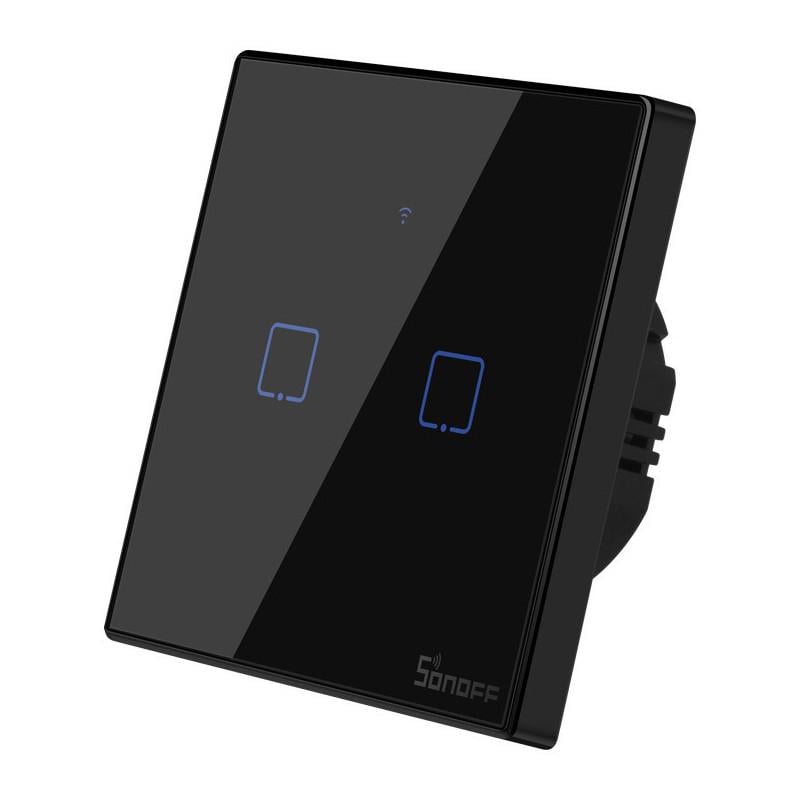 Переключатель умный сенсорный Wi-Fi Sonoff T3EU2C-TX