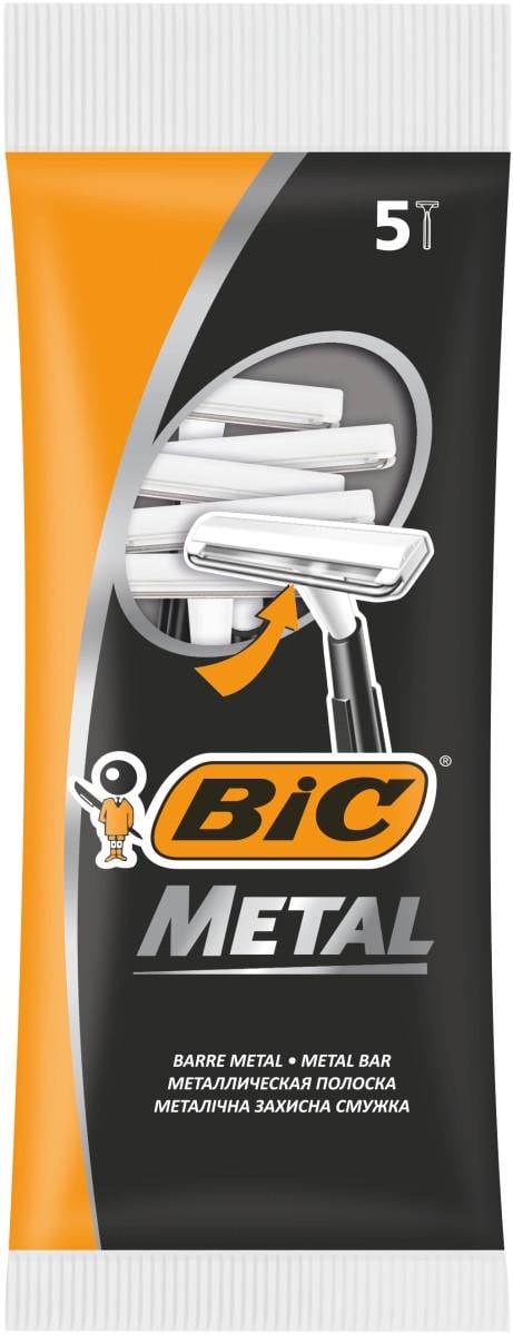 Станки бритвенные BIC Metal 5 шт. (5463)