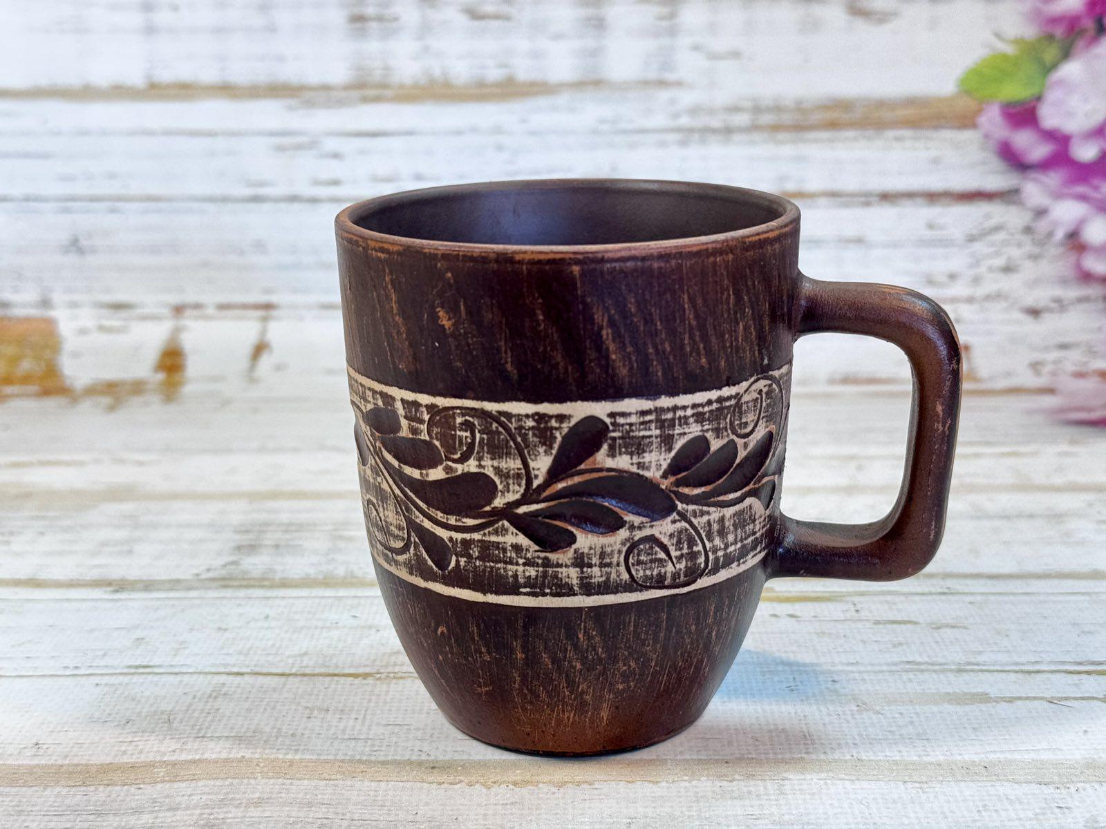 Чашка глиняная Ангоб 300 мл (1032540668) - фото 1