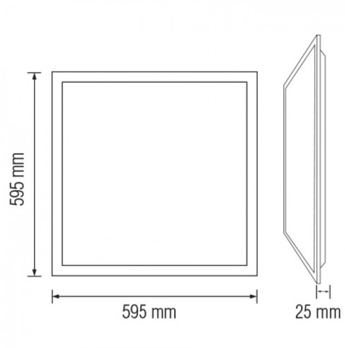 Панель LED STANDART 80 Вт 4200К 6400К 600x600 мм (s121008) - фото 4