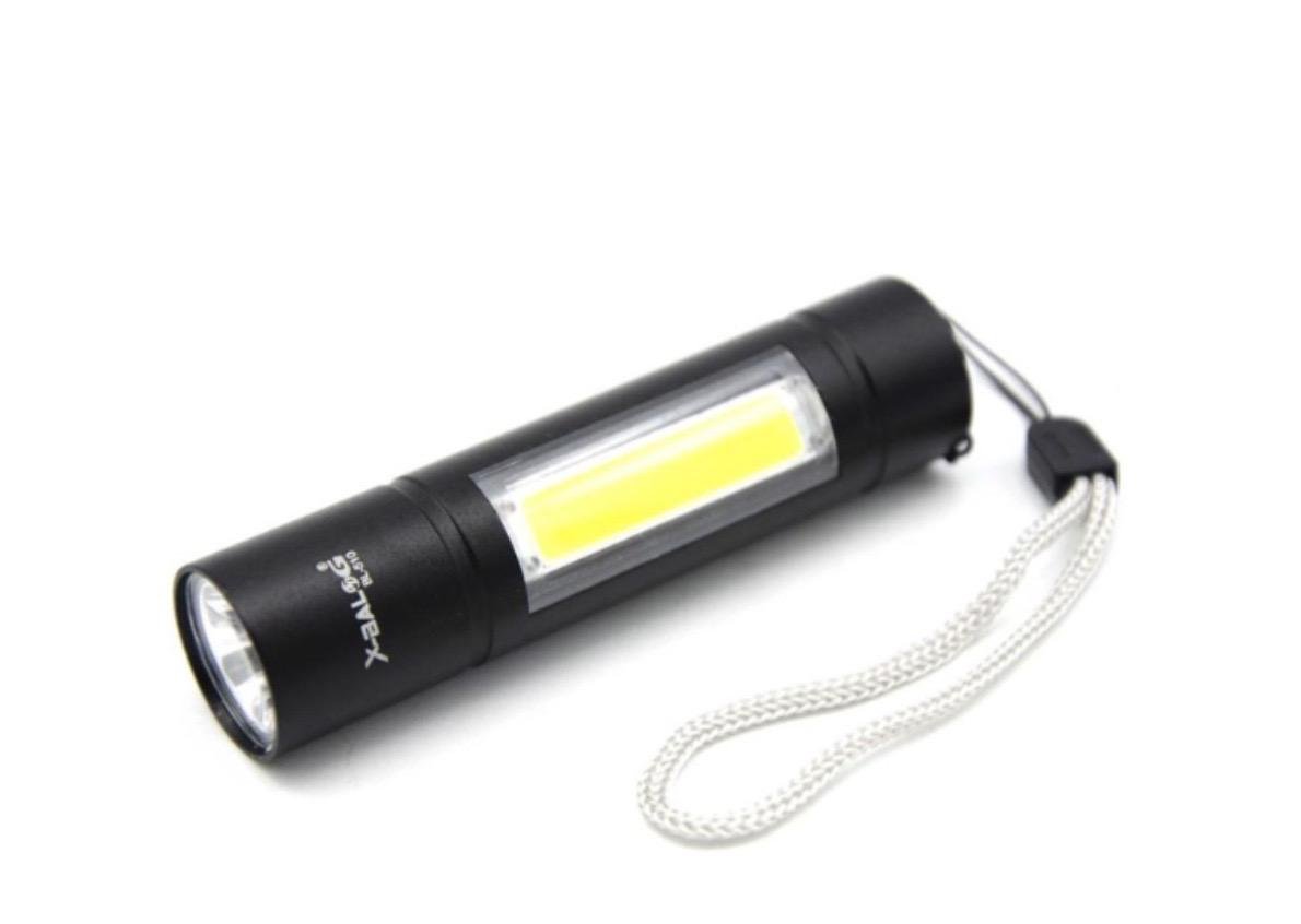 Фонарь ручной BL 510 2в1 с USB зарядкой аккумуляторный Черный (12318161)