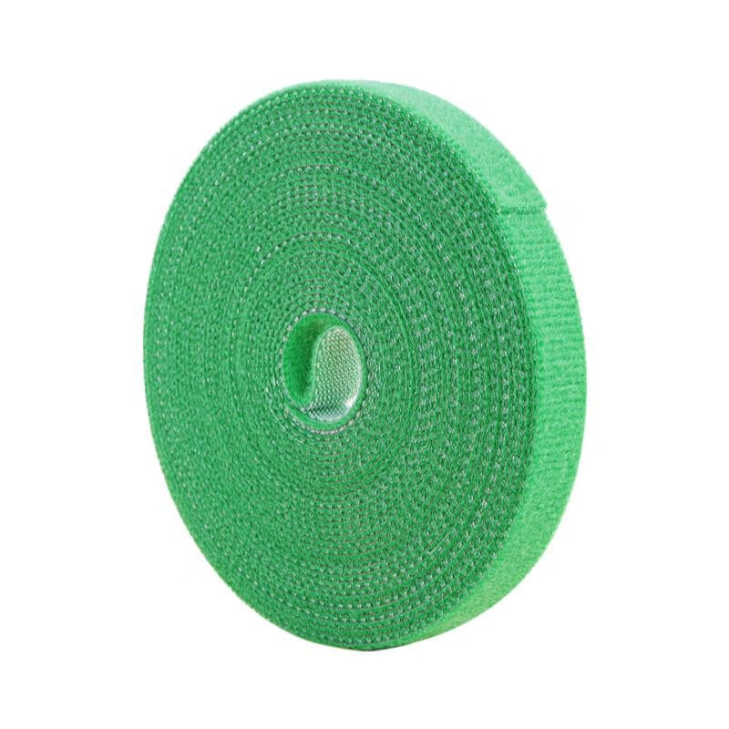 Лента-липучка для фиксации и подвязки растений многоразовая 15 мм 5 м Зеленый (29534)