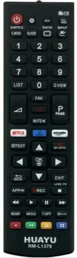 Универсальный пульт Huayu LG RM-L1379 (1639838092) Универсальный пульт Huayu LG RM-L1379 (1639838092)
