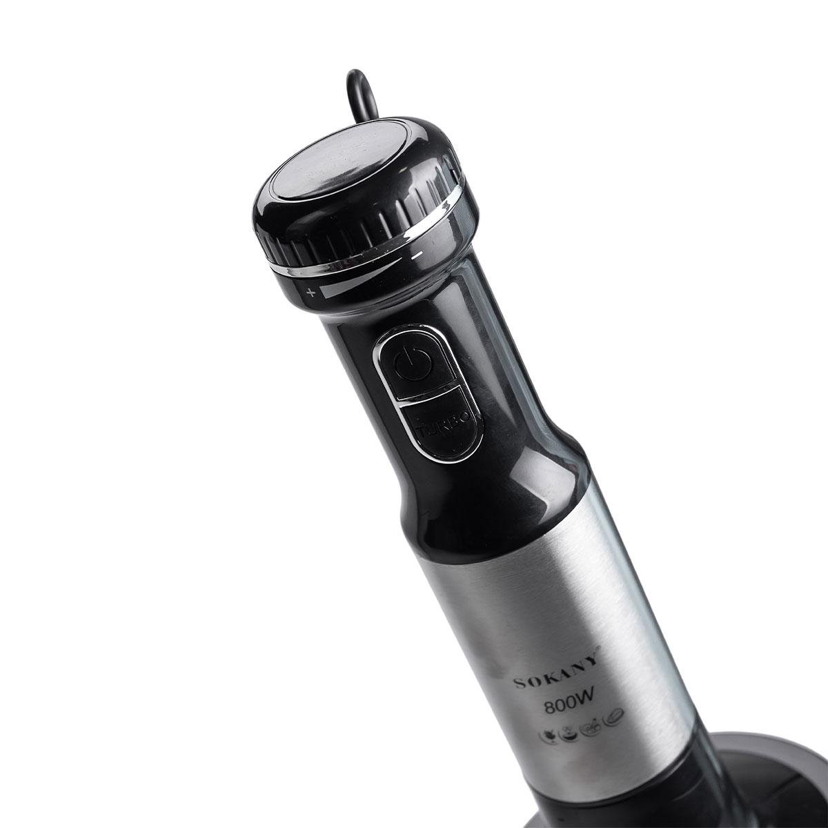 Блендер погружной ручной Sokany SM-768-4 с чашей 600 мл и 4 насадками Серый (27969471) - фото 5 Блендер погружной ручной Sokany SM-768-4 с чашей 600 мл и 4 насадками Серый (27969471) - фото 5