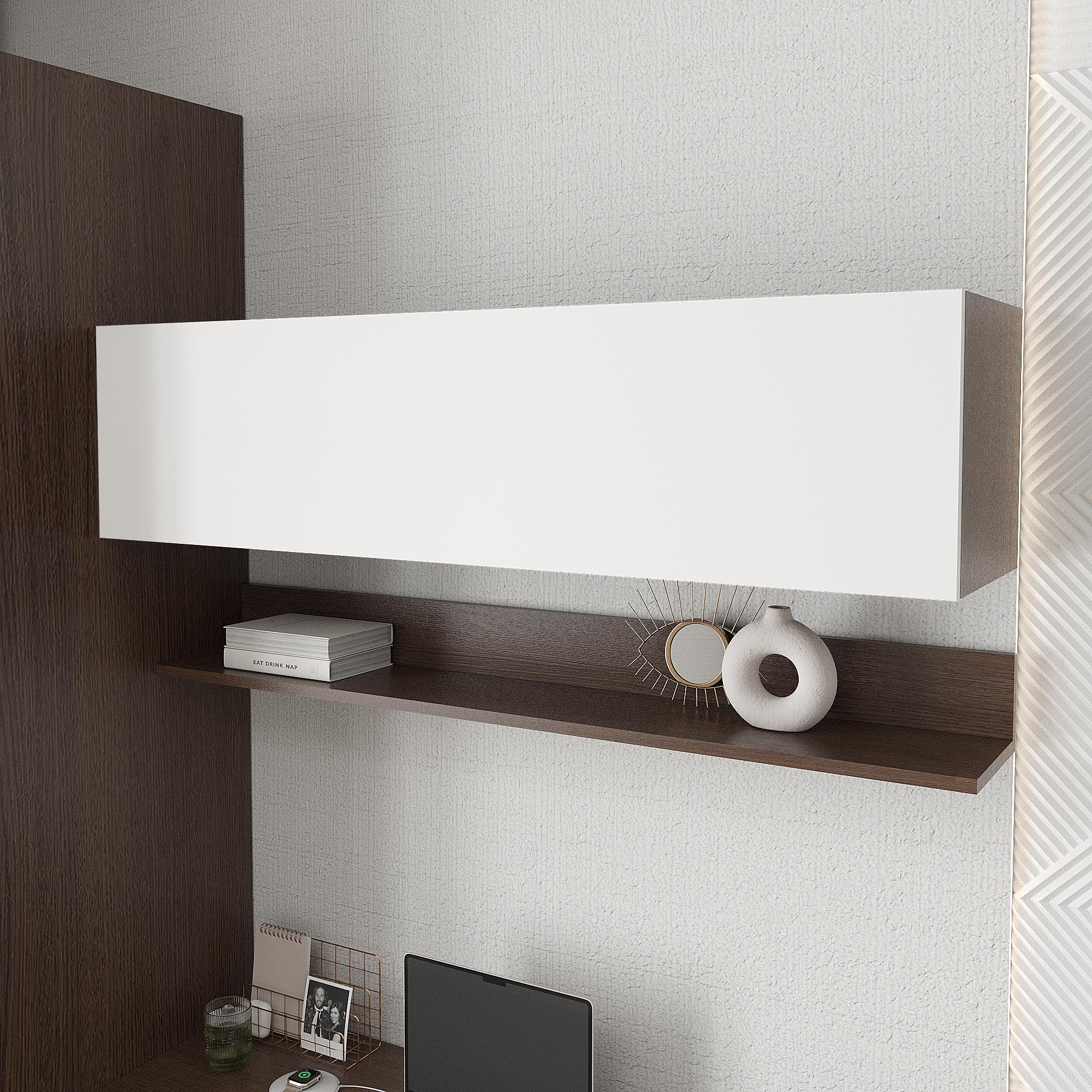 Полиця книжкова підвісна Ейр ПК-11 Ейр 300х1200х300 мм Венге магія/Білий (28519468)